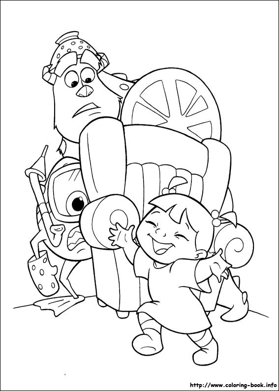 Monsters, inc. coloring picture